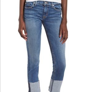 HUDSON JEANS TALLY CUFFED CROP SKINNY JEANS